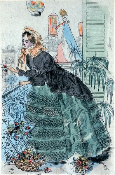 Mode 1859, Mode in het negentiende-eeuwse Parijs, Henri Boutet, (1851 1919) van Liszt Collection