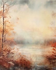 Landscape in both warm and cool colours by Studio Allee