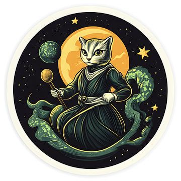 Kosmische Summoner - Katachtig Orakel van Vythryd Arts