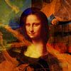 Mona Lisa in tangerine orange by Nop Briex