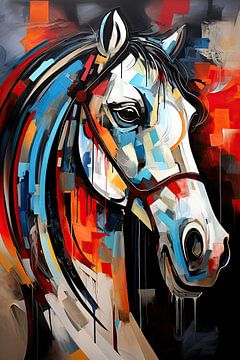 Horse abstract by Wall Wonder