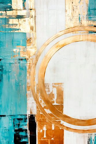 ABSTRACT KUNST Een zomerse dag aan het strand