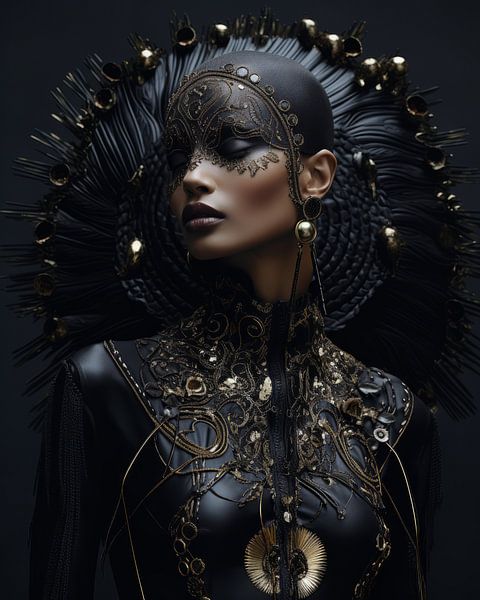 Die Dame in Schwarz von Carla Van Iersel