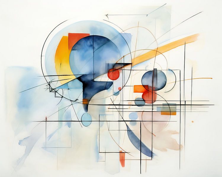 Abstrakt in Aquarell 439960 von Abstraktes Gemälde