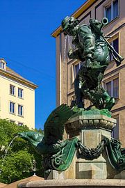 Dresden Ganzenzeeffontein van Ullrich Gnoth