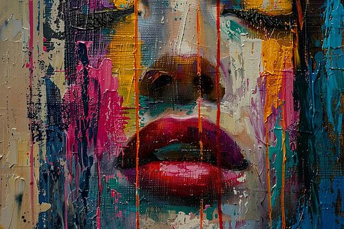 abstract portret vrouw