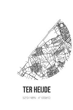 Ter Heijde (Zuid-Holland) | Landkaart | Zwart-wit van Rezona