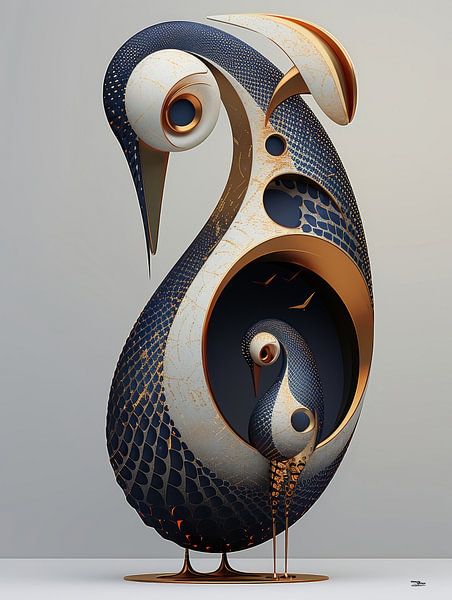 sculpture from animal and man by Gelissen Artworks