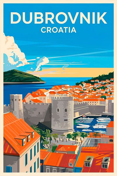 Dubrovnik, Kroatien von Poster Art Shop