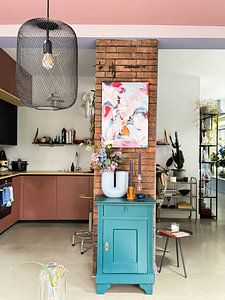 La joie de vivre dans des couleurs lumineuses d'une beauté enchanteresse - art abstrait moderne