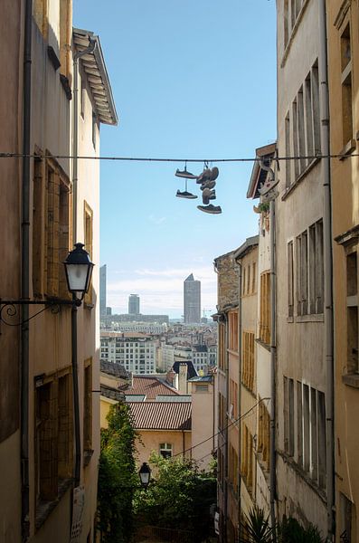 Stadtviertel Lyon - Stadtlandschaft und Schuhwurf von Carolina Reina Photography