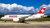 Swiss Airbus 220 by Dennis Dieleman thumbnail