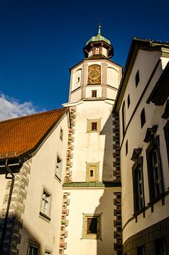 Town Hall Tower in Wangen im Allgäu Germany by Dieter Walther