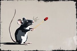 Maus mit passendem minimalistischem Design von Imperial Art House