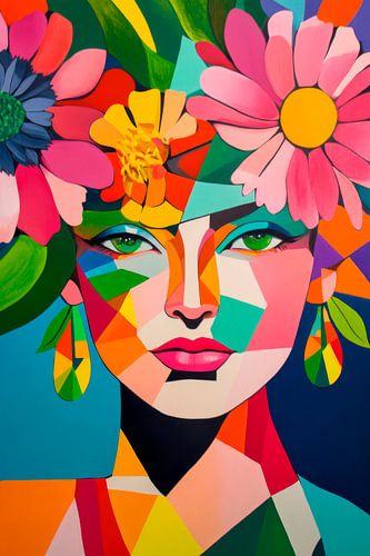 Des fleurs colorées de créativité