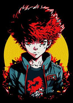Creatieve Anime Muurkunst | Jongens 38 van Ramy Salah Hefny