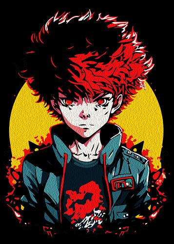 Creatieve Anime Muurkunst | Jongens 38