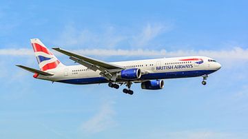 Landende British Airways Boeing 767-300.