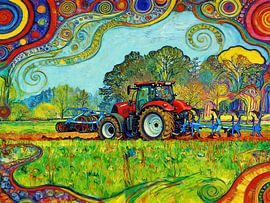 Ackerarbeit im Frühjahr von PhotoArt Claudia Kleemann