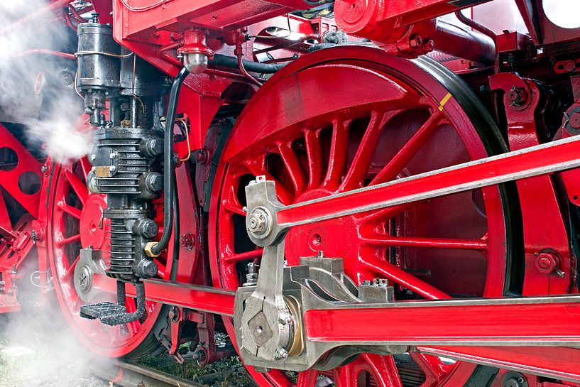 Stoomtrein locomotief detail van Pieter van Marion