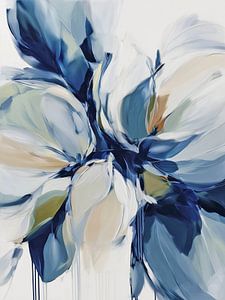 Explosion der blauen Blüte