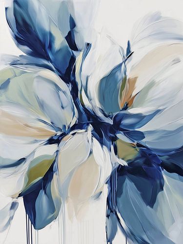Explosion de fleurs bleues