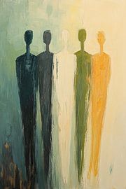 Abstrakte Figur | Fünf abstrakte Menschen
