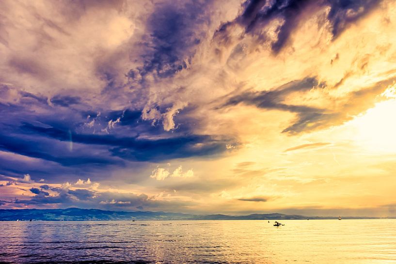 nuages d'orage sur le lac de Constance par Dieter Walther