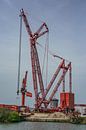 Mammoet PTC 210-DS lifting crane in Schiedam. by Jaap van den Berg thumbnail