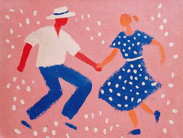 Tanzgemälde | Joyful Movement Together von Wunderbare Kunst