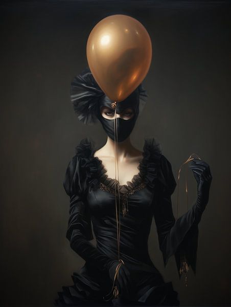 Lady with the Bronze Balloon 2. by Eye Candy Galore
