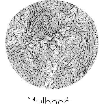 Mulhacén | Kaart Topografie (Minimaal) van ViaMapia