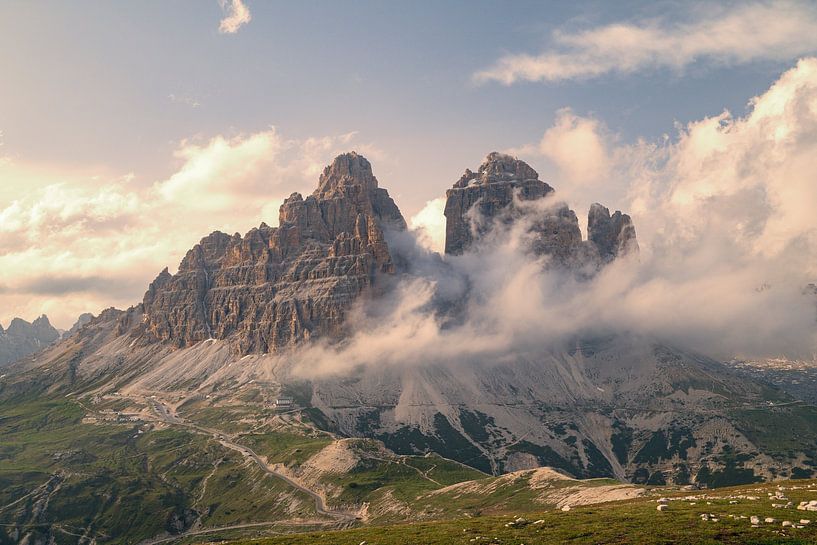 Die Drei Zinnen in den Dolomiten Italien von Sjoerd van der Wal Fotografie