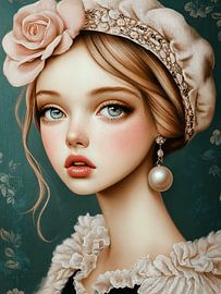 Das Mädchen mit dem Perlenohrring, die moderne Version von Carla Van Iersel