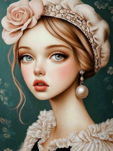 Das Mädchen mit dem Perlenohrring, die moderne Version von Carla Van Iersel