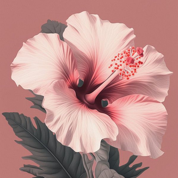 Pink Hibiscus Bloom by Andreas Magnusson