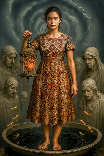 De drager van het brandende hart