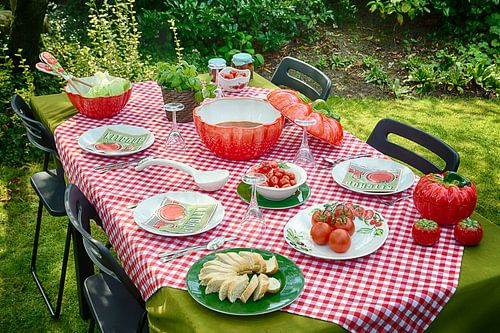 Piccobella tableware with tomatoes