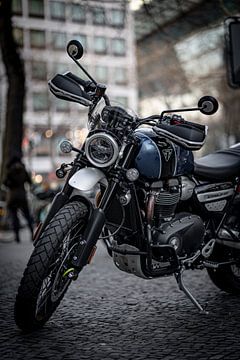 Triumph Motorrad Straßenfotografie Berlin
