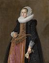 Portrait d'Aletta Hanemans, Frans Hals par Des maîtres magistraux Aperçu