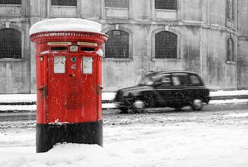 Sneeuw in Londen van David Bleeker
