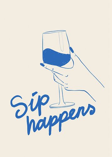 Sip Happens Wine Glass