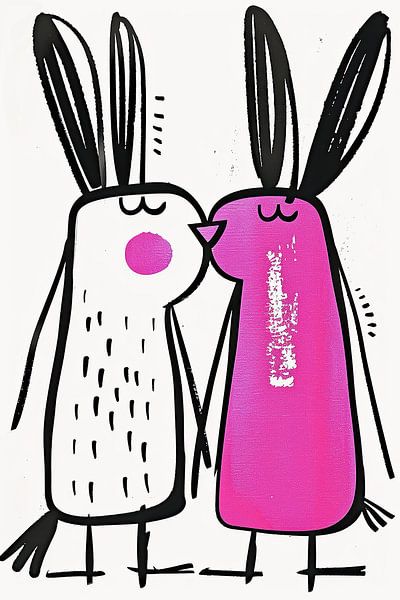 Pink Nose Nuzzle by Modern Collection