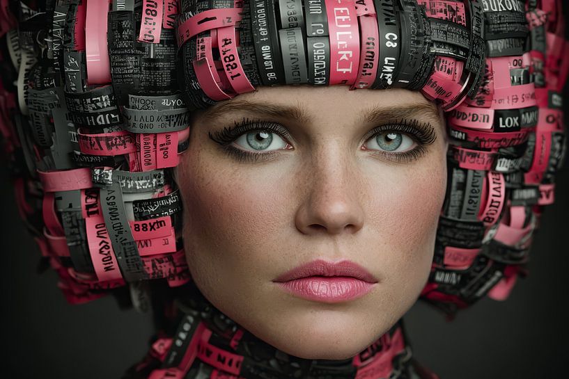 portrait surréaliste d'une femme par Egon Zitter
