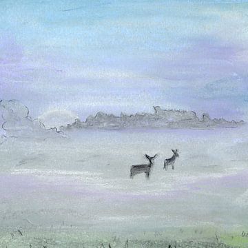 Roe deer in early spring – Pieterpad by Wietske Westra