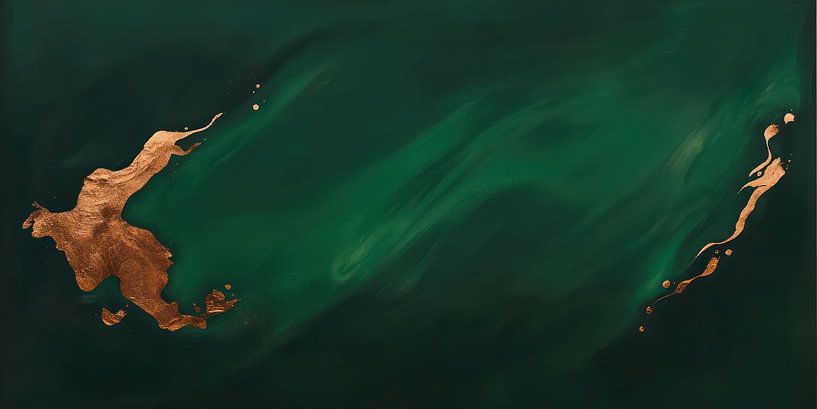 Gold and green by Franka Poulain