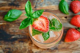 Strawberry cocktail by Poster Art Shop