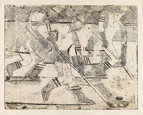 Ice hockey player, ERNST LUDWIG KIRCHNER, 1935 by Atelier Liesjes