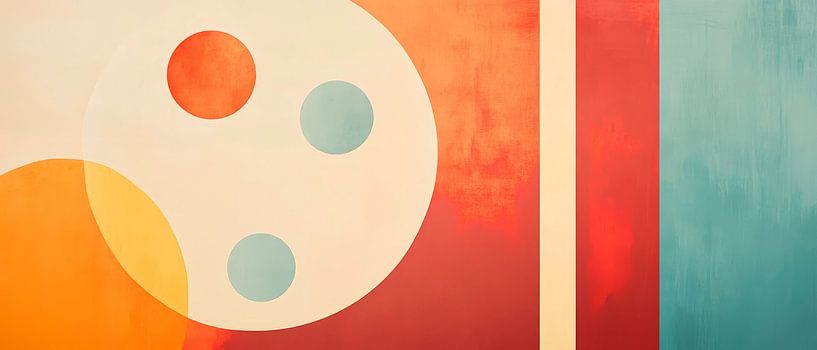 Abstract colours and shapes - Modern design by Poster Art Shop