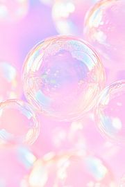 Colourful soap bubbles on a soft background by Poster Art Shop